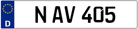 Trailer License Plate